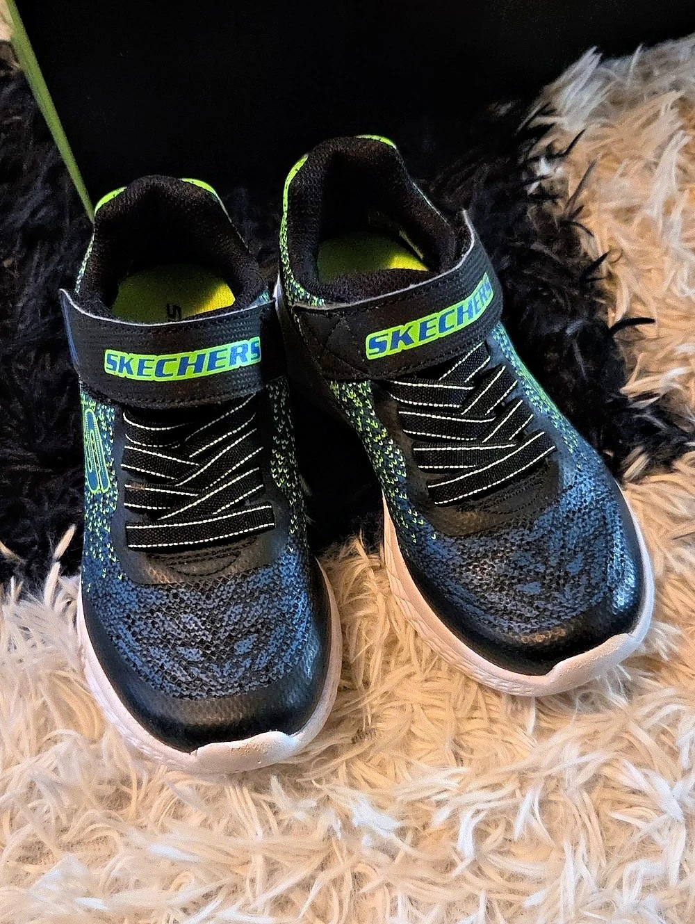 Skechers Kids Sneakers Blue & Green & Black